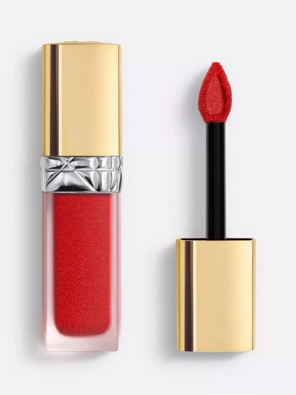 Christian Dior Forever Rouge Sequin 999 Red Liquid Lipstick Glitter